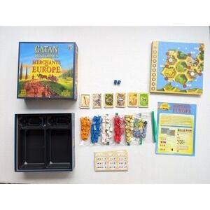 Catan Histories Merchants of Europe Board Game 100% Complete 2012 Edition